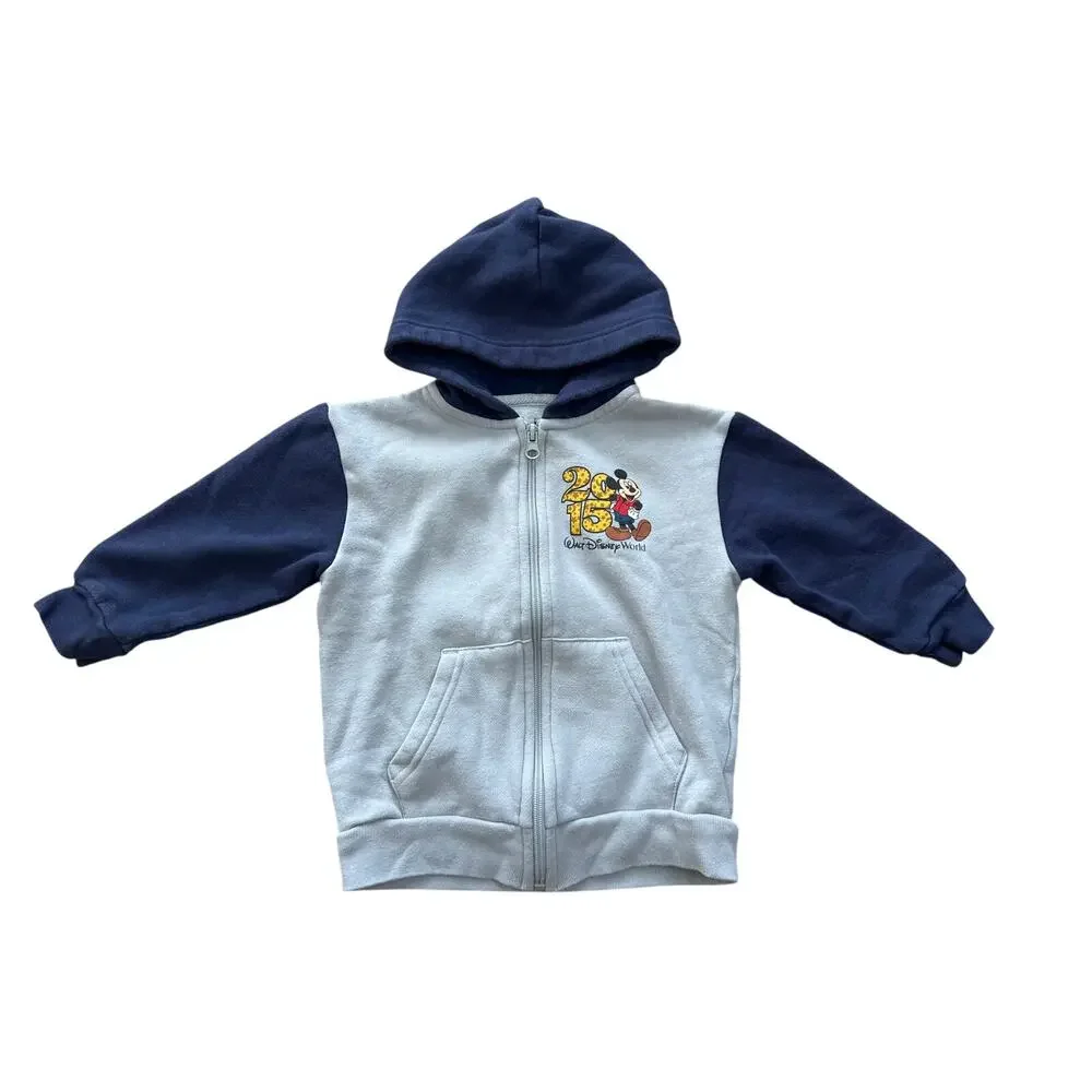 Disney Parks Kids Zip Up Hoodie 2015 Size XXS (2/3) Toddler Unisex